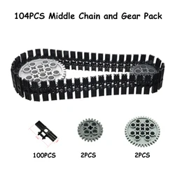 Advanced Technical Tracks and Wheels Set with Gears and Axle System (104 M)