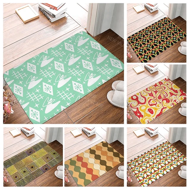 Alfombra de baño antideslizante para decoración del hogar, tapete pequeño  para ducha, cocina, dormitorio, entrada, vintage - AliExpress