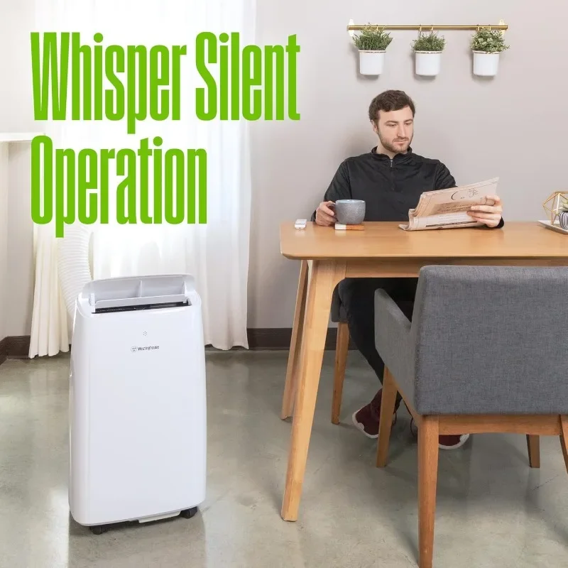 Westinghouse 8,000 BTU Air Conditioner Portable For Rooms Up To 350 Square Feet, Portable AC with Home Dehumidifier