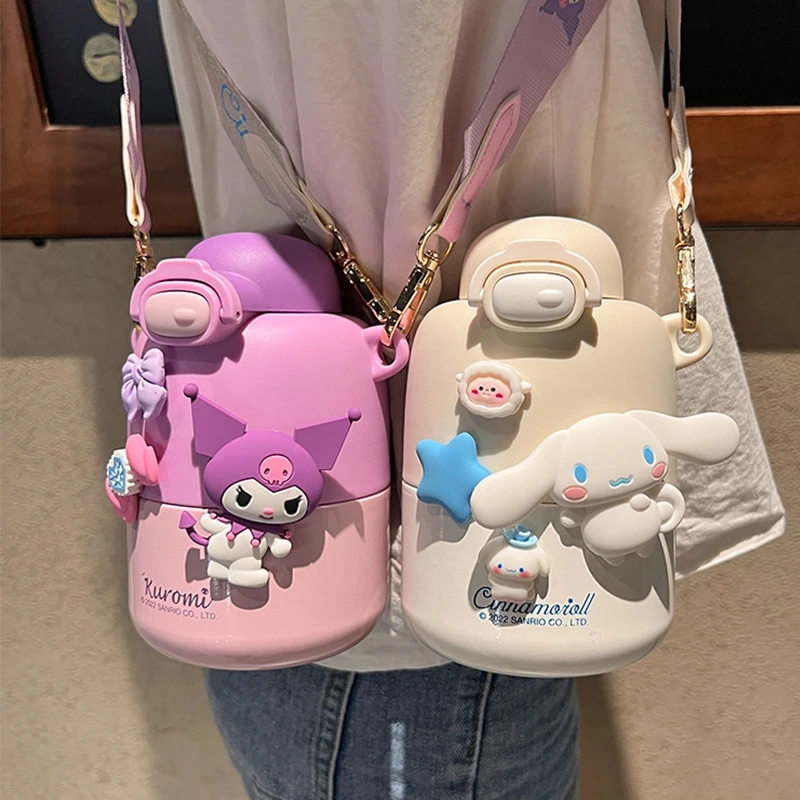 

Sanrio Kulomi Joint New 316 Stainless Steel Thermos Cup Girls High-value Super Cute Water Cup Cute Large-capacity Thermos Gift