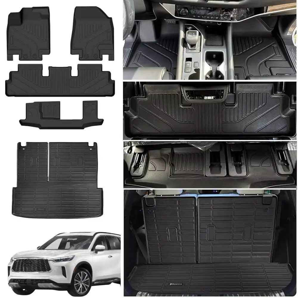TPE Floor Mats For Infiniti QX60 7 Passenger Heavy Duty Car Floor Liners Infiniti QX60 Accessories