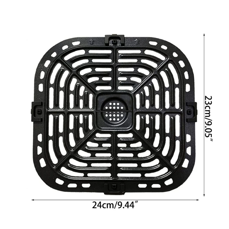 2 PCS Air Fryer Replacement Tray Air Fryer Accessories Part Grill Pan Crisper Plate for Instants Vortex 6QT Fryers