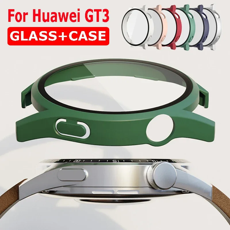 Premium 2-in-1 Tempered Glass Screen Protector Case - Anti-Scratch Full Coverage Protective Cover