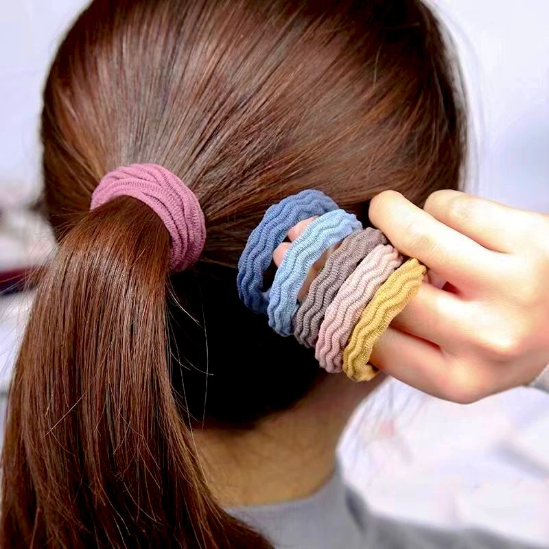 

10/20Pcs 4cm Women Girls Simple Solid Basic Elastic Hair Bands Ties Headband Hair Ropes Hair Accessories Ponytail Holder