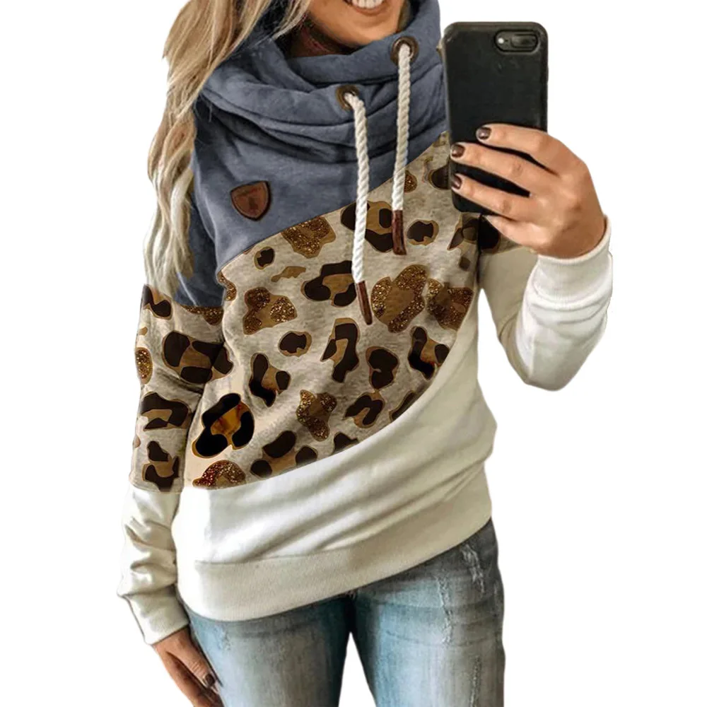 

Fashion Vintage Feather Patchwork Hooded Sweatshirt Autumn Warm Long Sleeve Indian Boho Ethnic Hoodies Female Pullovers Blouse T