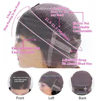 13x4 13x6 360 HD Transparent Lace Frontal Human Hair Wigs Brazilian Bone Straight Wigs Full Lace Frontal Wig For Women Pre Pluck 5