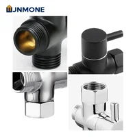 มาตรฐาน Universal G1/2in 3Way วาล์วเปลี่ยนทิศทาง T-Adapter สําหรับห้องน้ําฝักบัวก๊อกน้ําแยกน้ํา 1/2 "อุปกรณ์เสริมหัวฝักบัว 5