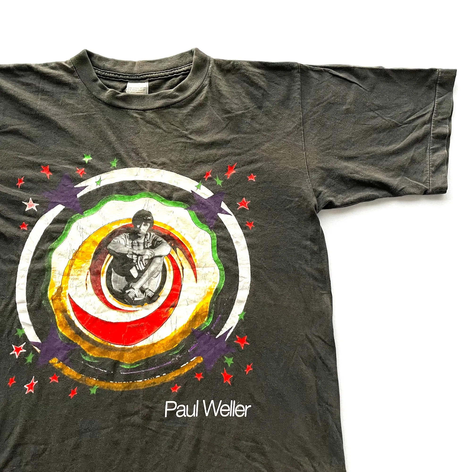 Maglietta Vintage Paul Weller Tour Degli Anni '90 Taglia L (W 22 X L 30.5)