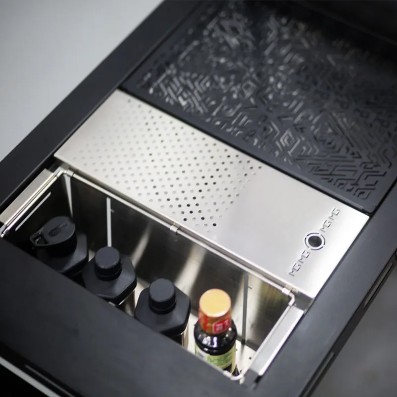 접이식 IGT 보관함, 0.5 유닛, 스테인레스 스틸 정리함 커버, 캠핑 IGT 테이블 액세서리, 신제품 