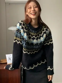 출근룩 루즈핏 겨울 겨울철 니트 스웨터