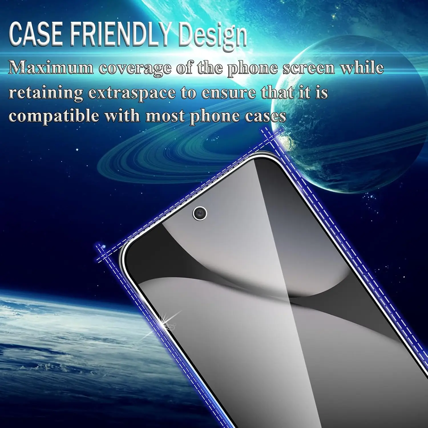 Premium 2.5D 9H Tempered Glass Screen and Camera Lens Protector