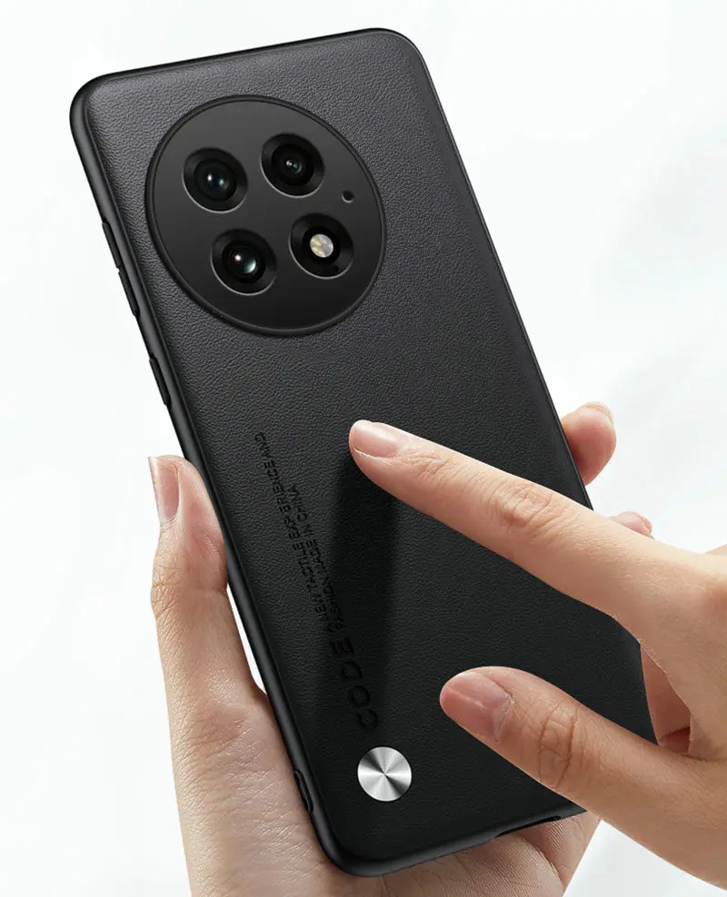Carbon Fiber PU Leather Anti-Shock Hard Cover Case