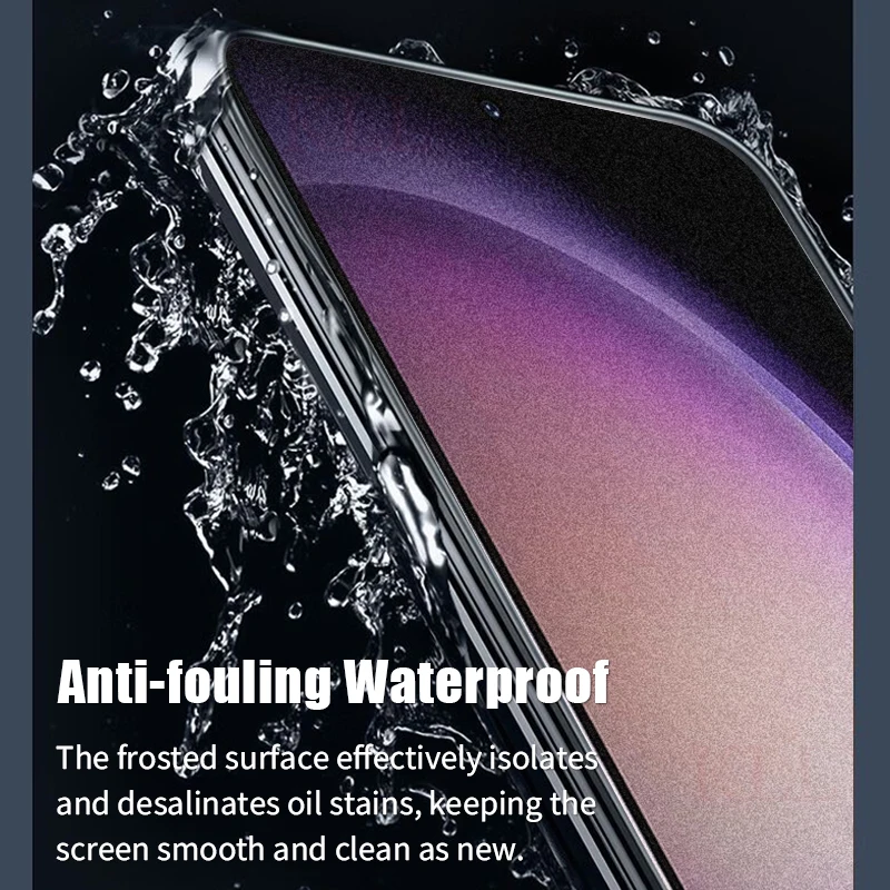 Matte Frosted Tempered Glass Screen Protector with Fingerprint Unlocking Capability