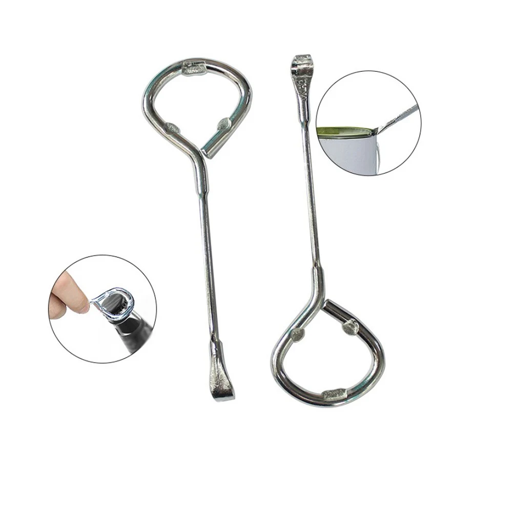 

Beer Bottles Can Opener 11.2*3.7cm 2/4Pcs High Hardness Multifunction Silver Simple Paint Buckets Beer Bottles