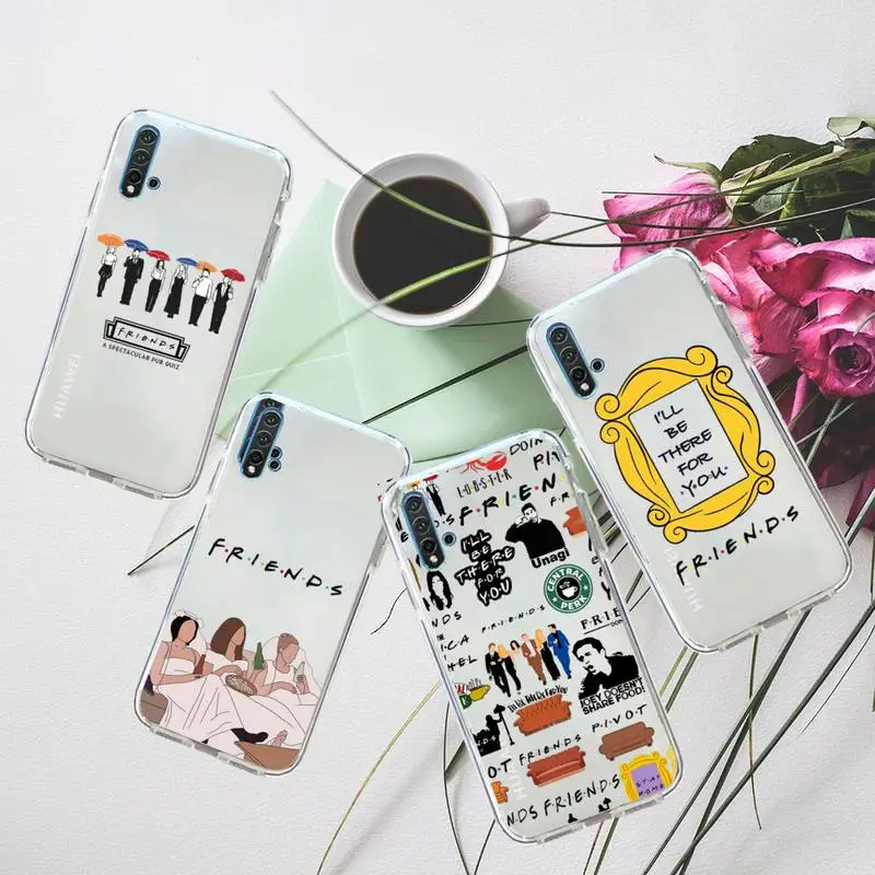 Custodia Per Telefono Central Perk Coffee Friends Trasparente Per Huawei Honor P Mate Y 30 40 20 50 8 70 10 9 A I X C Pro Lite Prime Smart