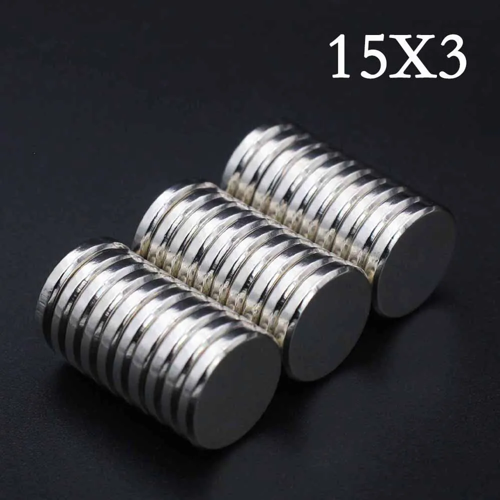 

2/3/5/8/12 Pcs 15x3 Neodymium Magnet 15mm x 3mm N35 NdFeB Round Super Powerful Strong Permanent Magnetic imanes Disc 15*3