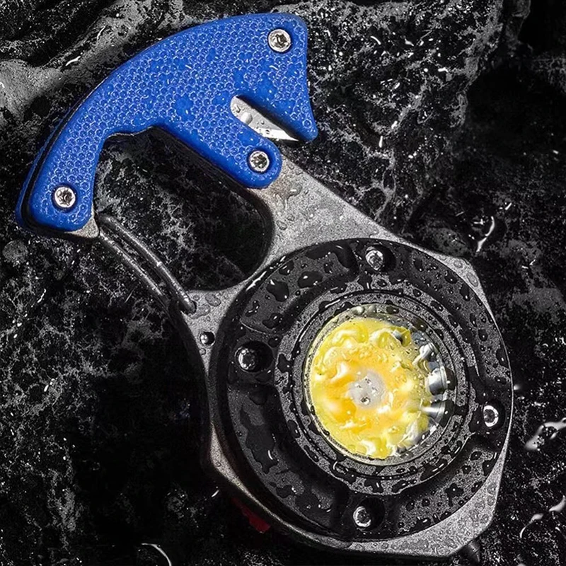 Rechargeable High Lumen Flashlight Keychain for Camping and Emergencies