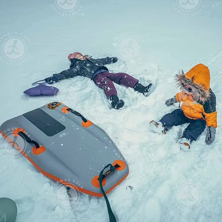 Inflatable Sledge Inflatable Tubeless Winter Sled Made of Airdeck for Downhill Skiing
