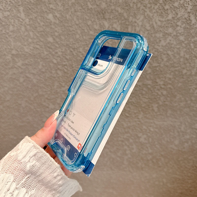 ตัวเลือกสินค้า เคสกันกระแทก 3 ชั้น ใส สำหรับ iPhone
