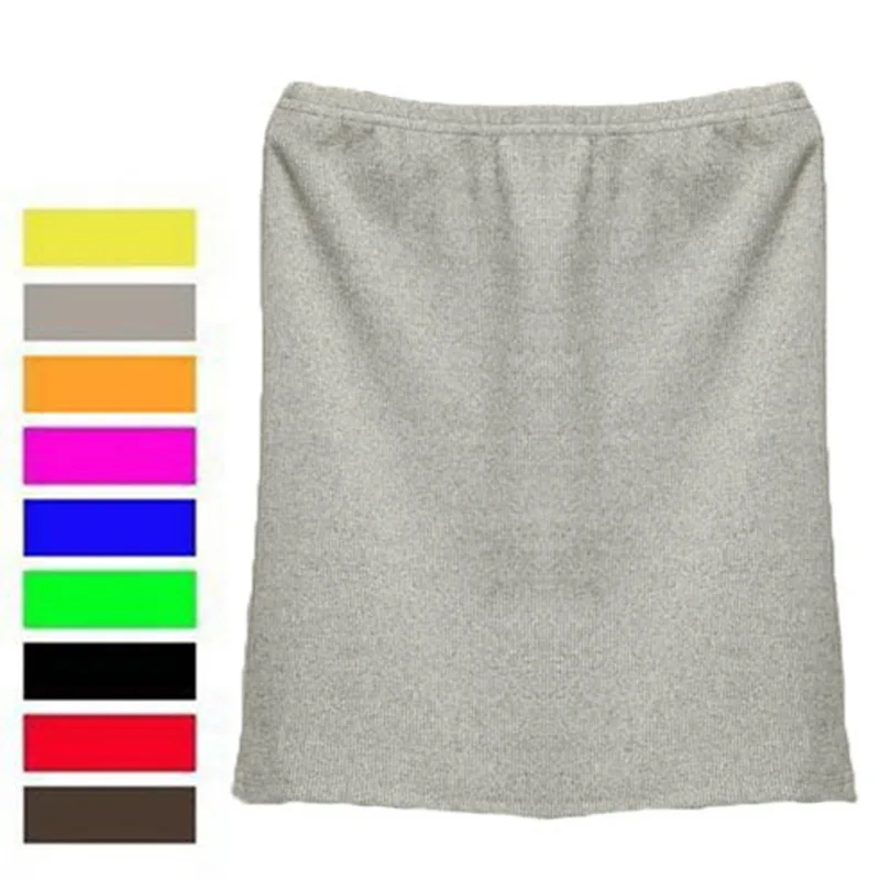 Women Summer Mini Skirt Elastic Waist Candy Color