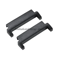 Premium Steel Quick Release Watch Band Adapters - Set of 2 - 20mm to 22mm (Black - 2pcs)
