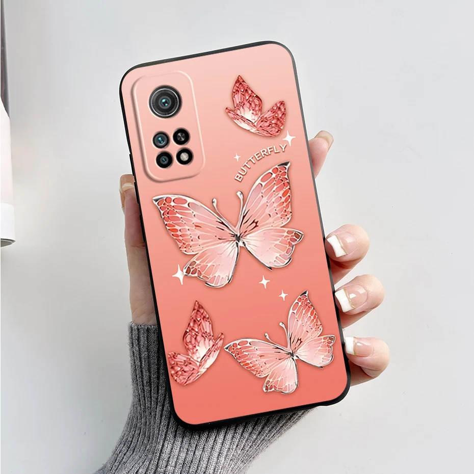 Stylish Painted Silicone Soft Protector Case for Xiaomi 10T Series - Back Cover
