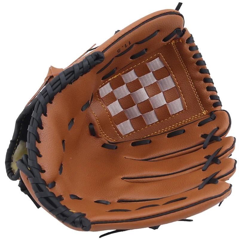 Outdoor Sports Two Colors Baseball Glove Softball Practice Equipment Size 9.5/10.5/11.5/12.5 Left Hand for Adult Man Woman Train