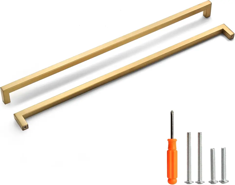 Gold Stainless Steel Cabinet Pulls 20 Pack