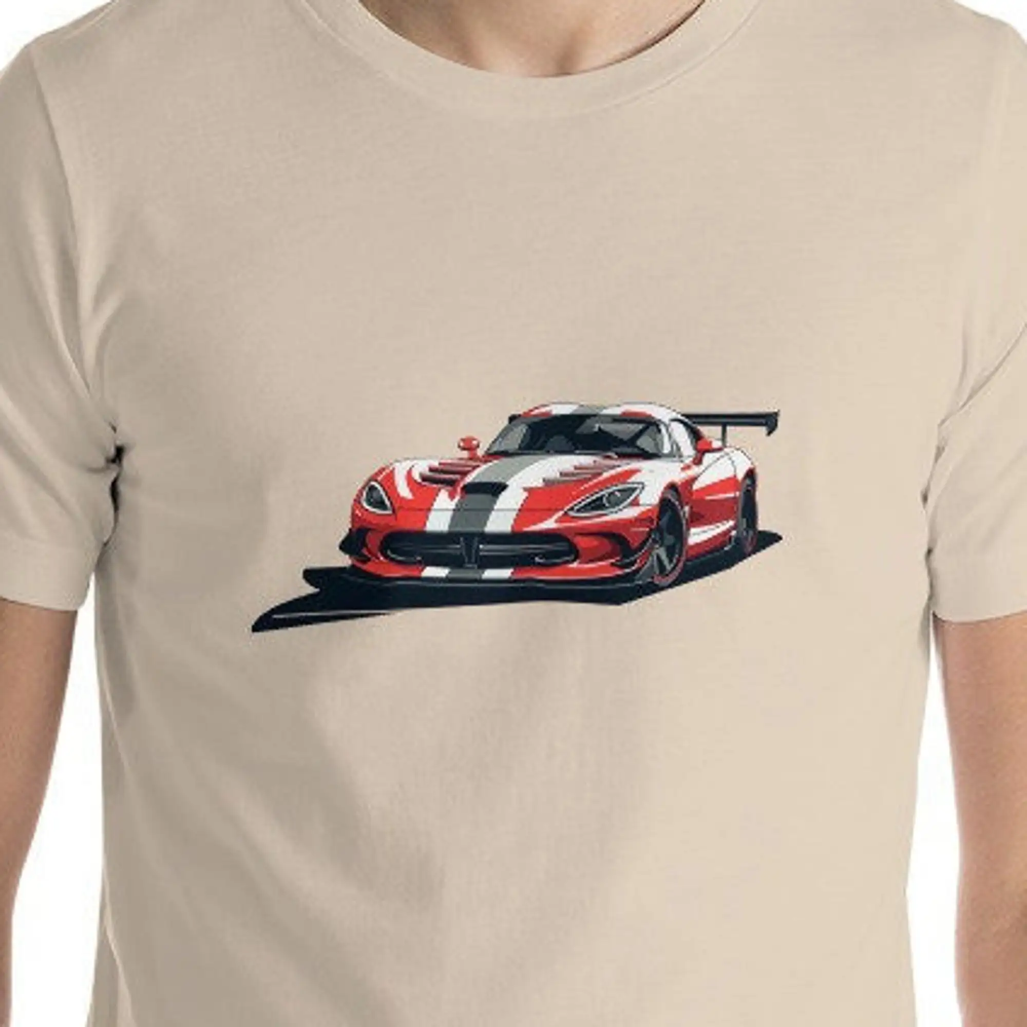 Maglietta Rossa Vipera Amante Dell'Auto