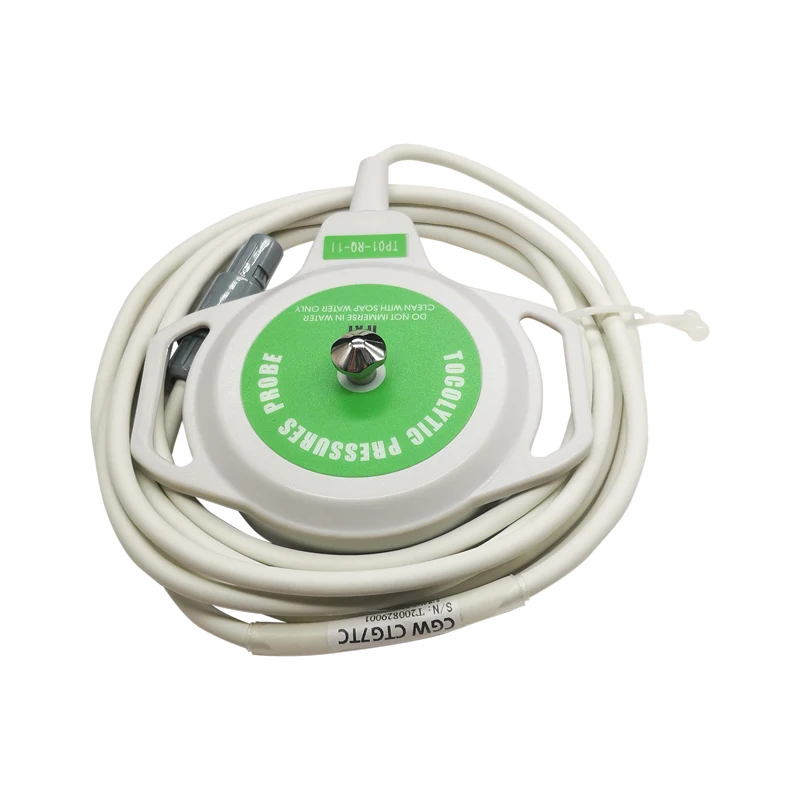 TOCO Transducer Probe 6 Pin Single Notch For General Meditech Transducer Toco GMI Monitor