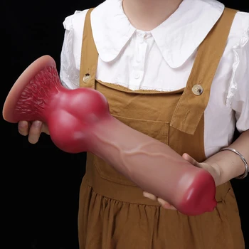 Large Dildos Anal Plug 4 Size XXXL Realistic Big Knot Dog Dildo Thick Animal Penis Suction Cup Adult Huge Sex Toys Men Women 3