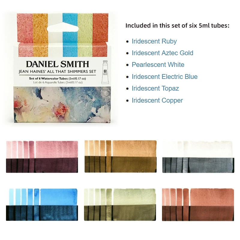 DANIEL SMITH Watercolor, 5ml tubes, Jean Haines Master Artist Set 10  Watercolor