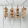 Bird Toys Chewing Toy Parrot Cage Bite Toys Corn Husks Color Wood Beads Entertainment Toys for Small and Medium Parrots Birds 1