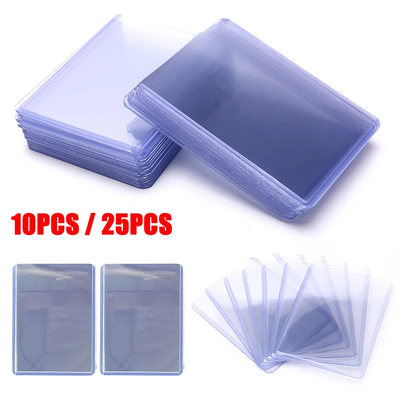 

10/25PCS 3X4"Cards Holders PVC Transparent Card Sleeve Table Board Game Poker Outer Protector Gaming Accessories Wholesale Gift