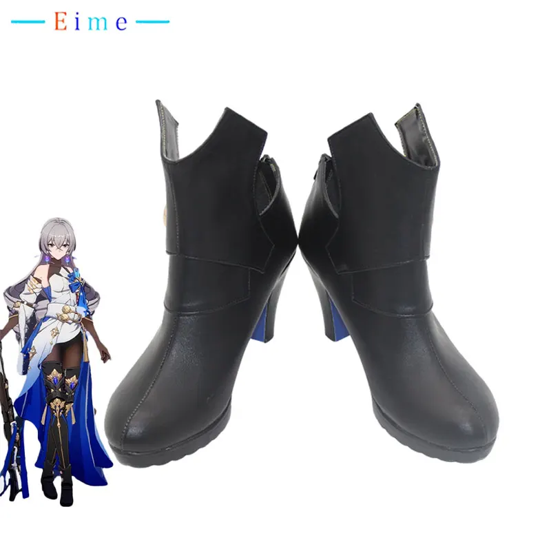 

Game Honkai Star Rail Bronya Cosplay Shoes PU Leather Shoes Halloween Carnival Boots Cosplay Prop Custom Made