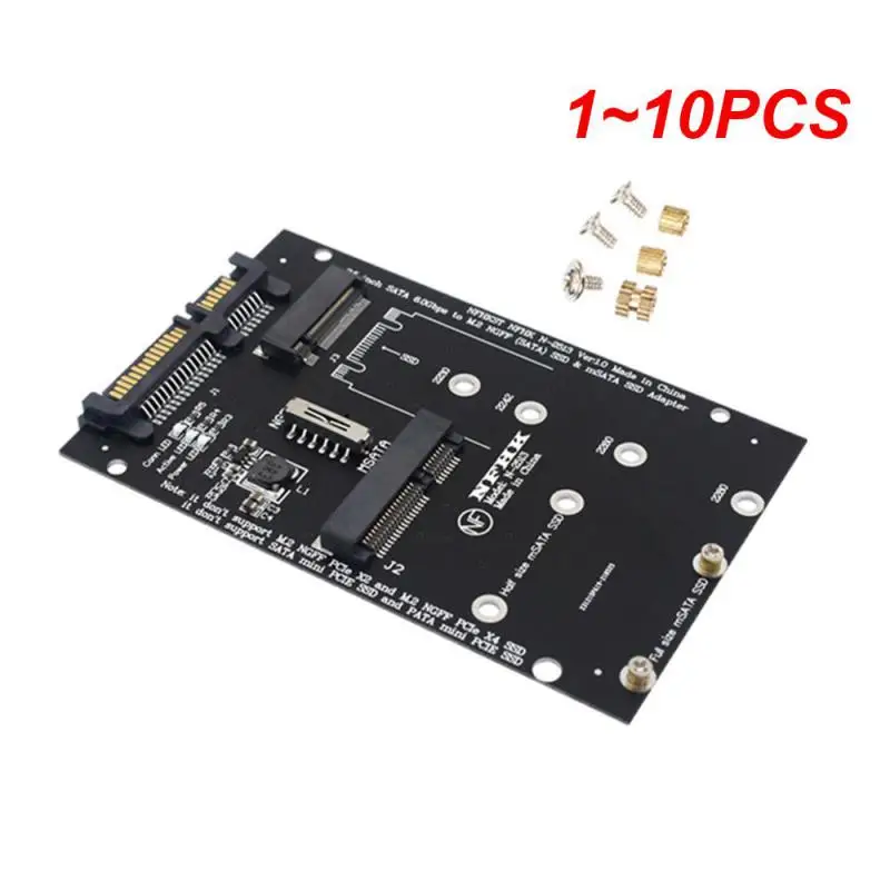 

1~10PCS Msata To Sata Adapter 2.5 Inch M2 To Sata Adapter Board 60Gdps M2 SSD Adapter M.2 NGFF Sata And Msata SSD Adapter For PC