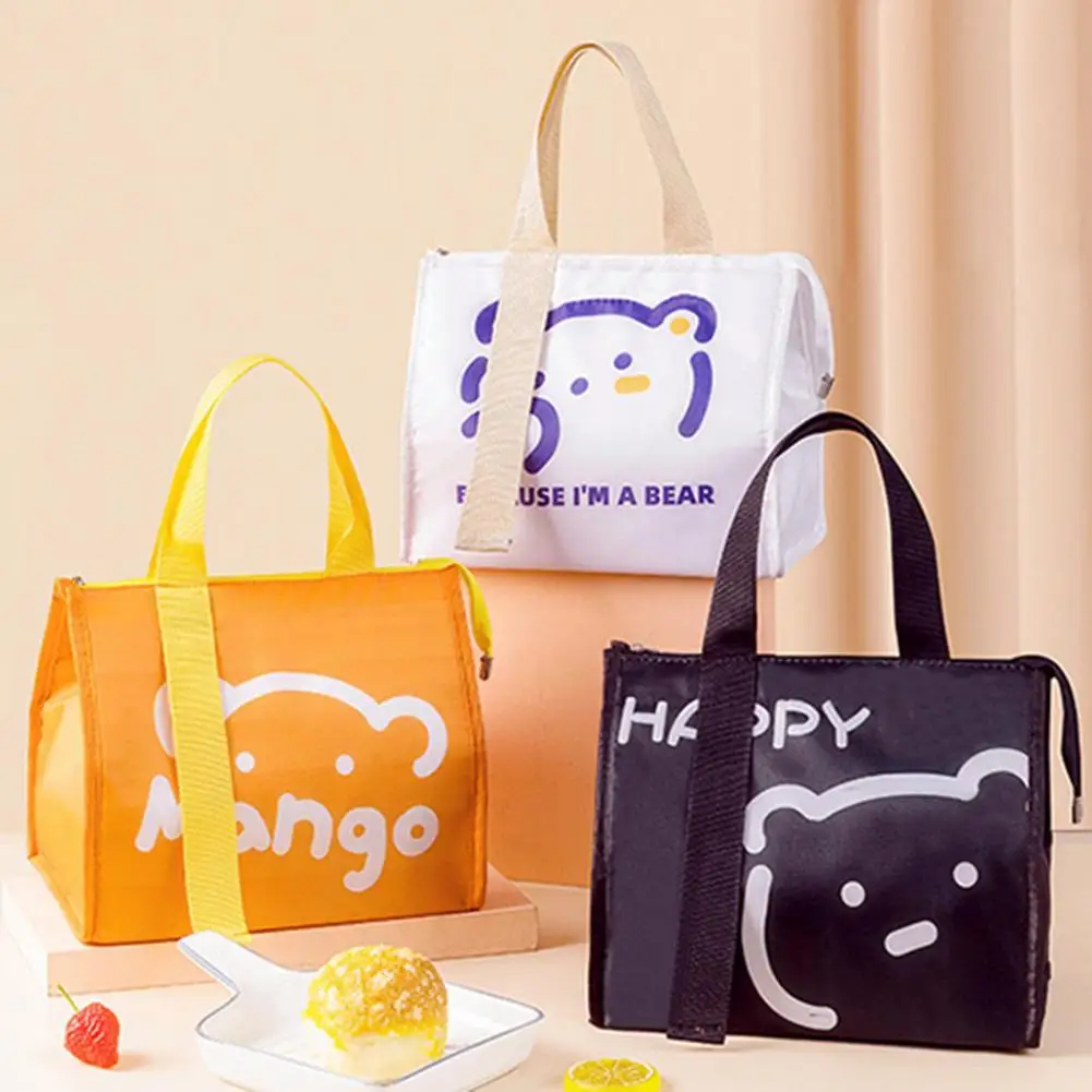 Lovely Insulated Lunch Bag Thermal Lunch Box Bento Bag Food Storage  Containers Cooler Bag loncheras para