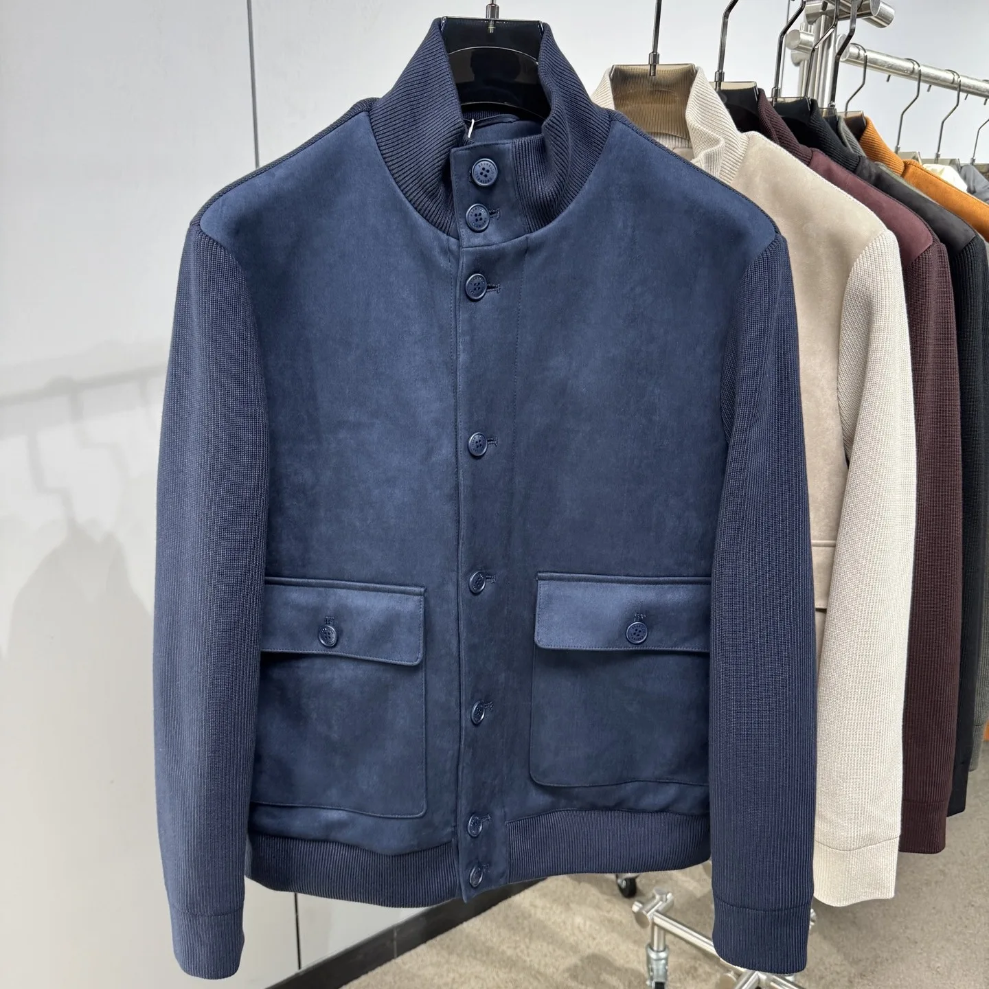 BC Italy Casual Knitted Splicing Down Jacket - Image 3