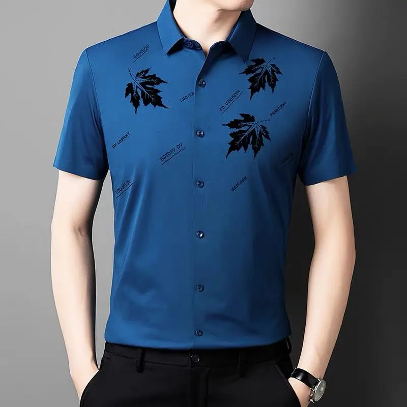 Men's High-End Business Casual Short-Sleeve Shirt - Summer Edition