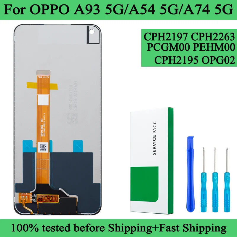 Écran LCD De Remplacement Pour Oppo A54 5G / A74 5G / A93 5G (CPH2195 OPG02) - Kit De Réparation Complet Avec Outils