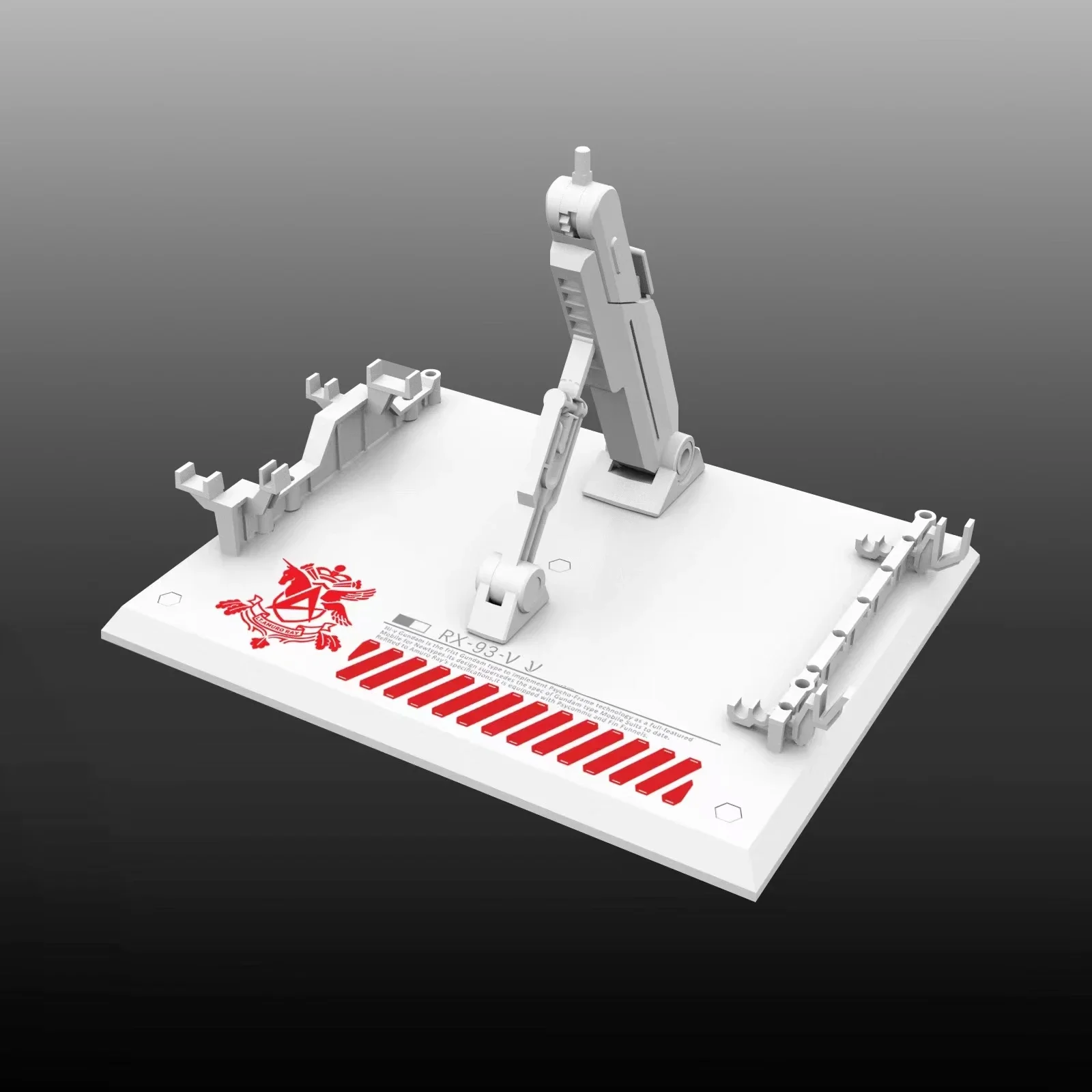 DDB 모델 액세서리 홀더 HG/RG 1/144 RX-93-V Nu 모바일 슈트 액션 피겨 모델 취미 DIY 디스플레이 지원 스탠드베이스