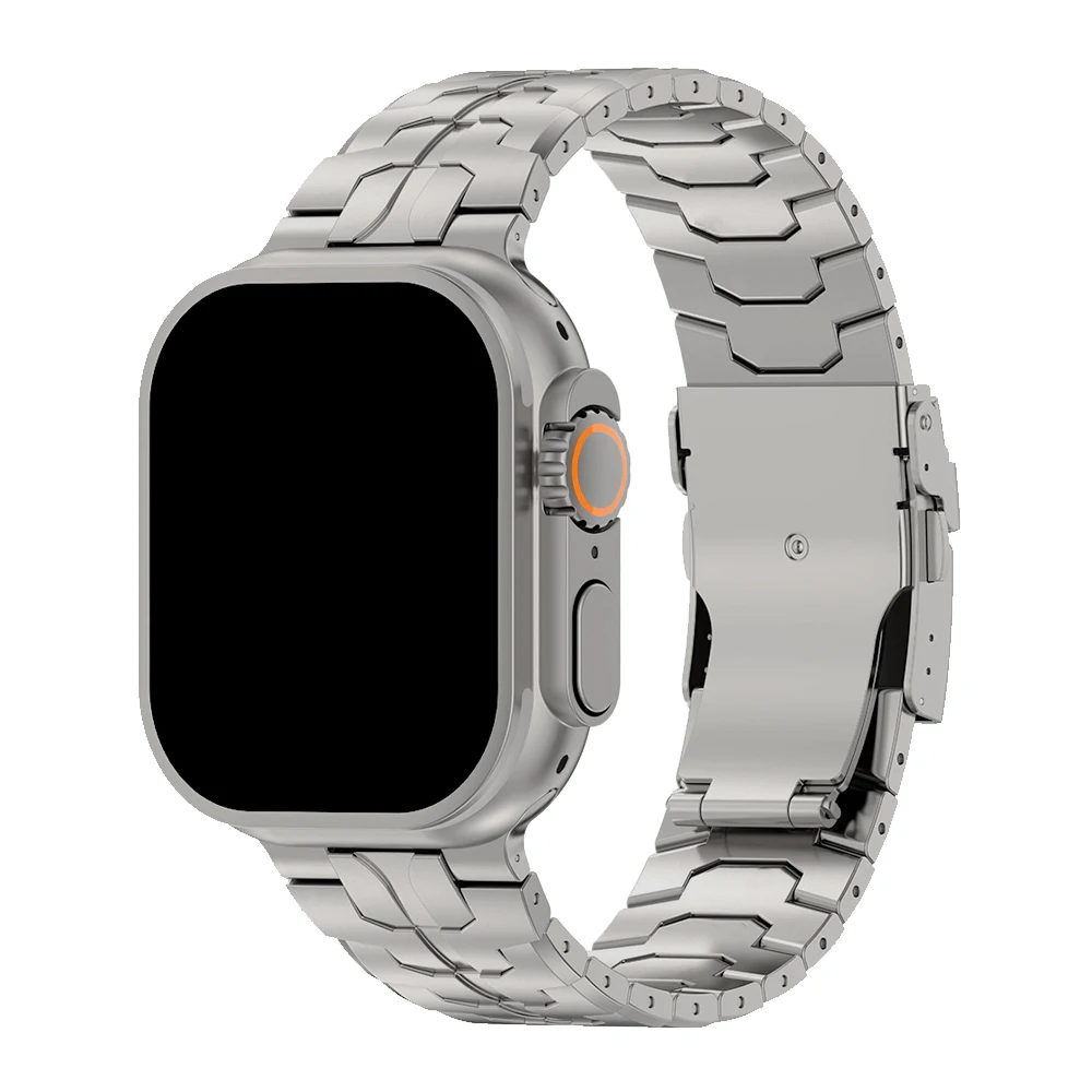 Premium Titanium Metal Watch Strap - Elegant & Durable Bracelet