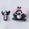 Novelty Jirai Kei Women's Cute Gas Cigarette Lighter Refillable Pink Black Bunny Wings  Smoking Lighter Cigarette Pack Set 1