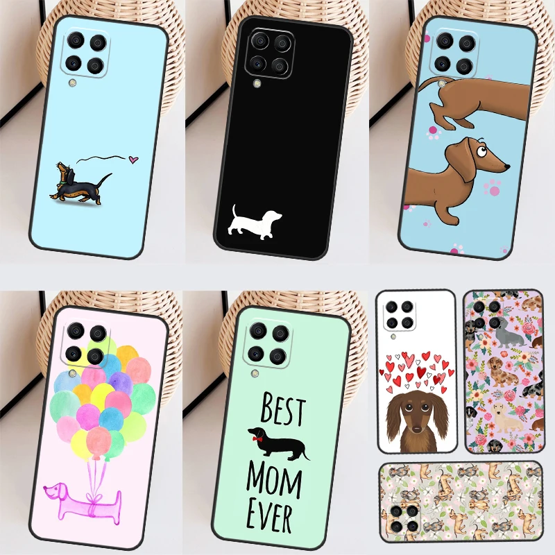 Custodia Per Cani Dachshund Teckel Dackel Per Samsung Galaxy M13 M23 M33 M53 M14 M34 M54 M51 M21 M30S M31S M20 M52 M32 M12 Cover