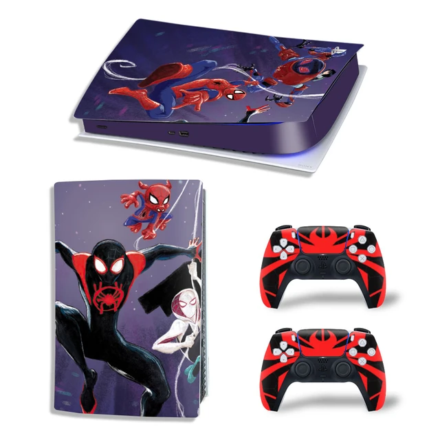 Marvel SpiderMan PS5 edición Digital, pegatina de piel, cubierta de  calcomanía para consola PlayStation 5 y 2 controladores PS5, vinilo  adhesivo de piel - AliExpress