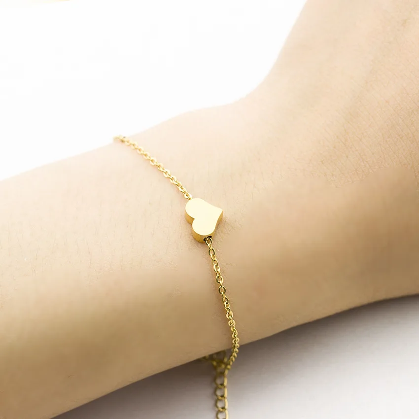 

2023 Popular Heart Ladies Bracelet Round Clavicle Chain Jewelry