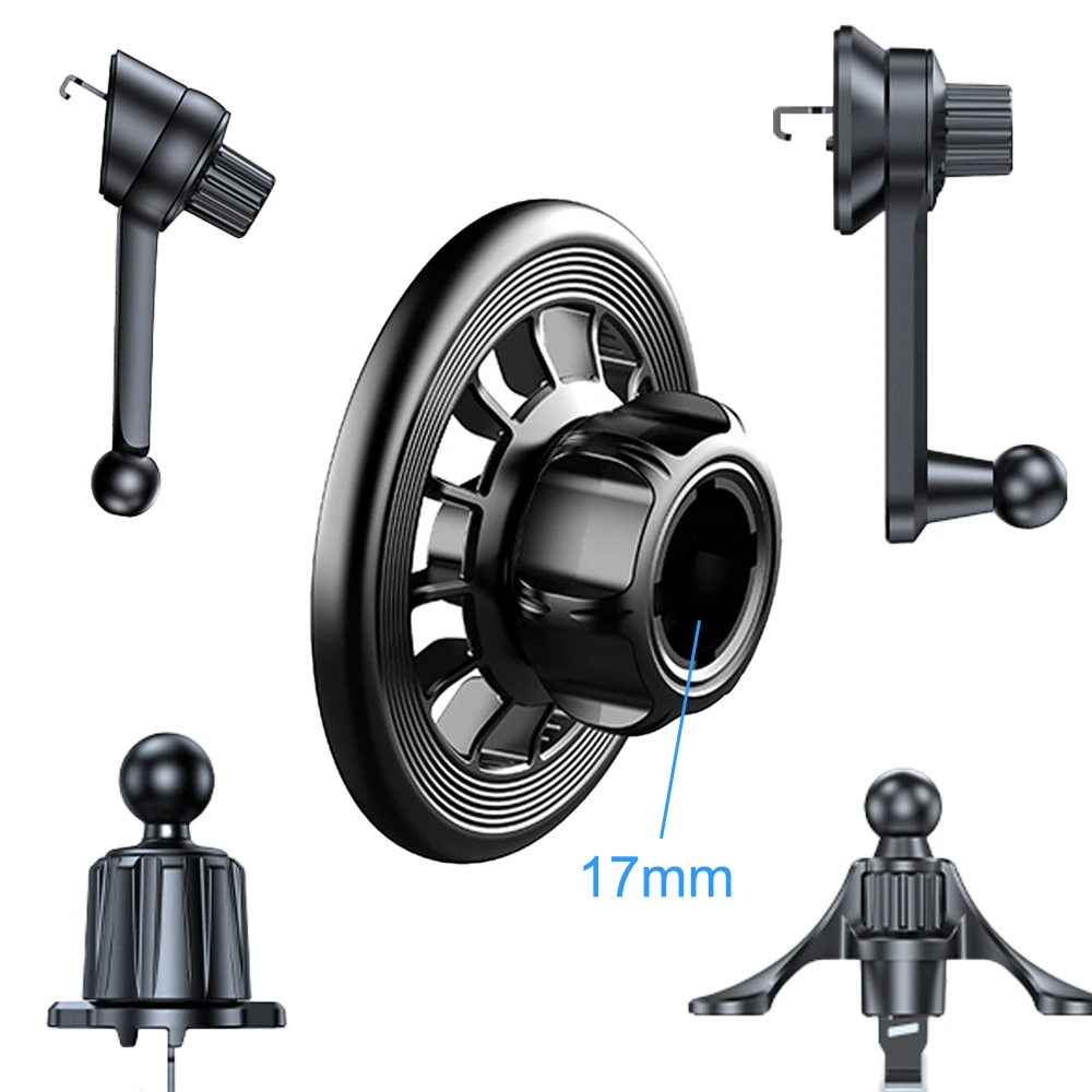 Magnetic 360° Adjustable Mobile Phone Holder with 17mm Ball Head