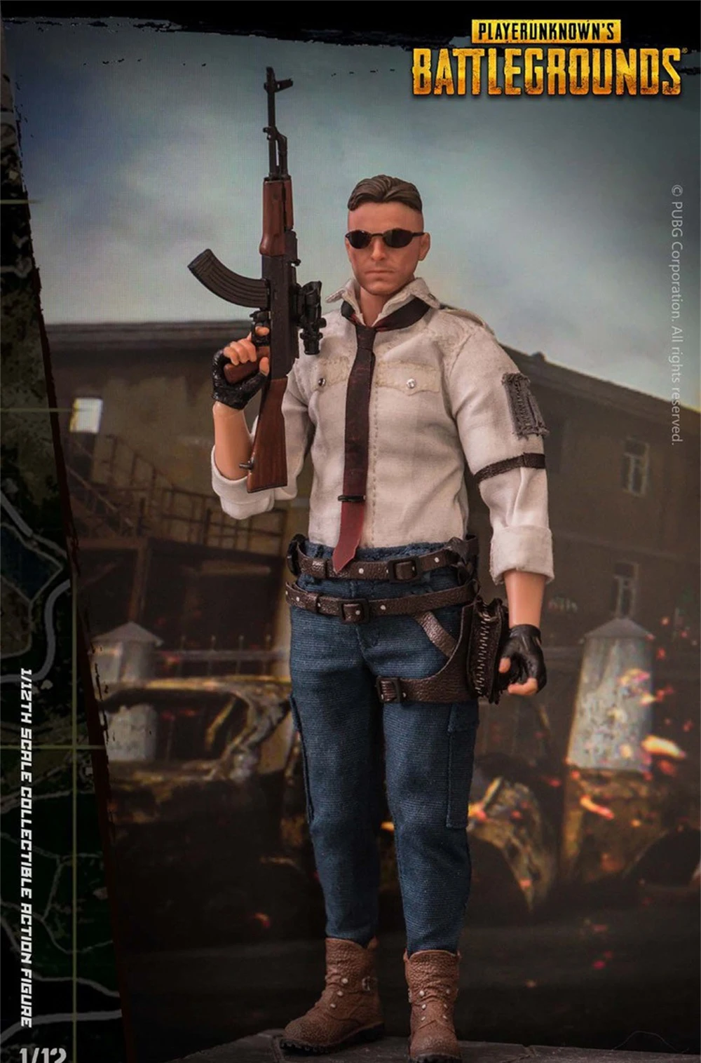 

1/12th SoldierStory SSG-001 Battlegrounds Winner Winner To Be Chicken Series Blue Pant Bag Waist Belt Model For 12inch Body