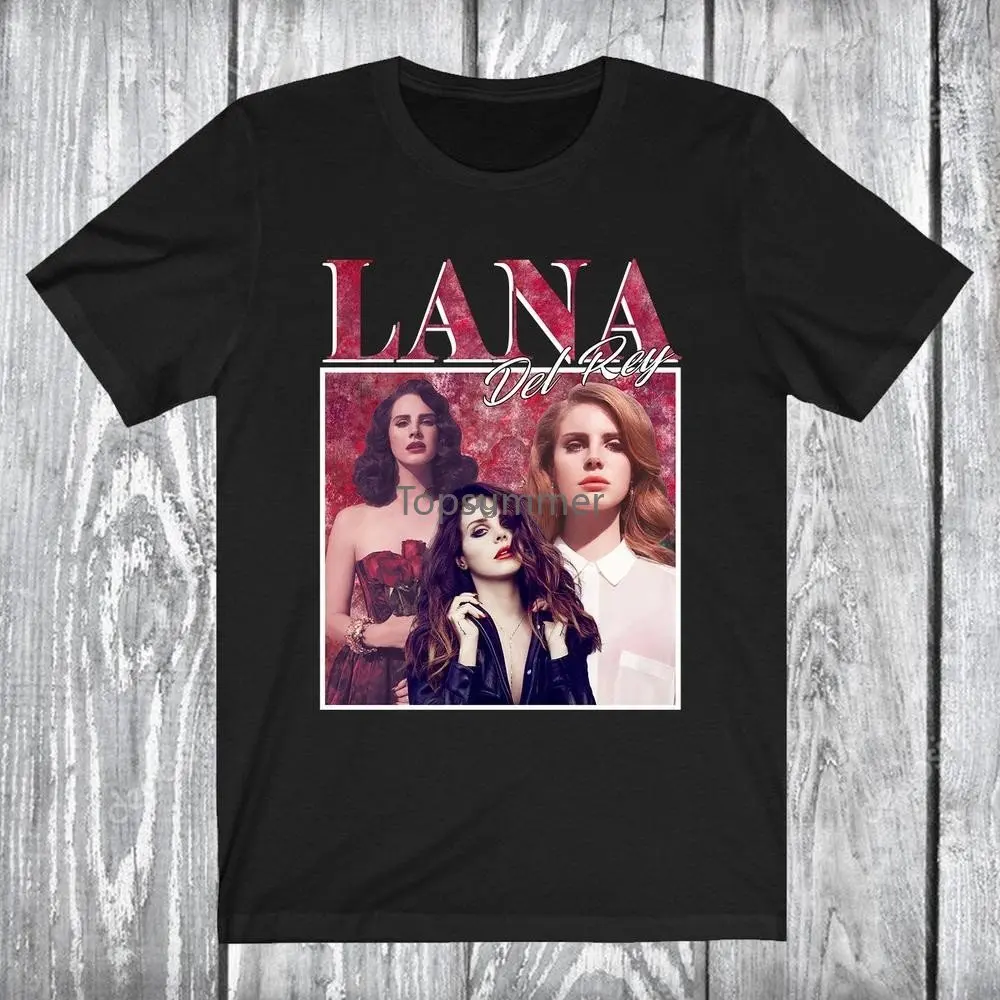 

Lana Del Rey Shirt Vintage Unisex Black T Shirt Music Unisex Jersey Short Sleeve Tee