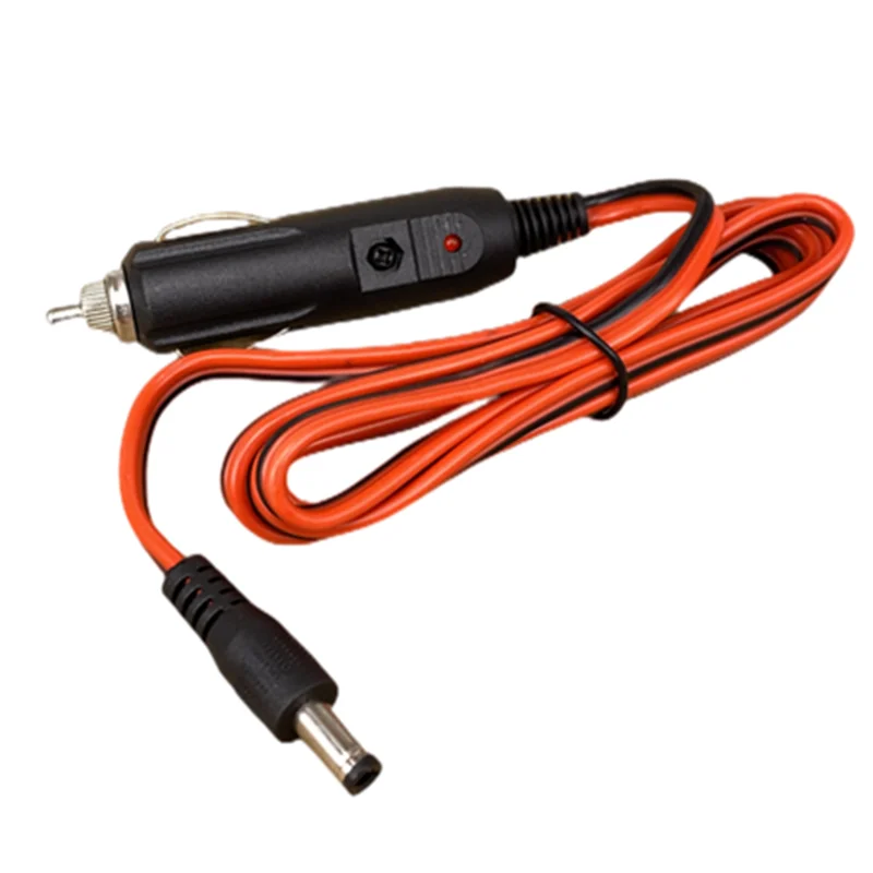 New 12V 5A DC Car Cigarette Lighter Charger With Fuse, Universal Power  Adapter DC Plug 5.5x2.1mm Cable 1.2m